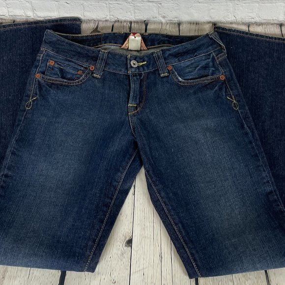 LUCKY BRAND WOMENS LOLA BOOTLEG SHORT INSEAM JEANS - Picture 2 of 14